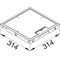 TEHALIT.VE-EE Hinged cover for mounting plate Q08 294X294 12mm gray steel PA