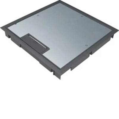 TEHALIT.VE-EE Hinged cover for mounting plate Q08 294X294 5mm black PA