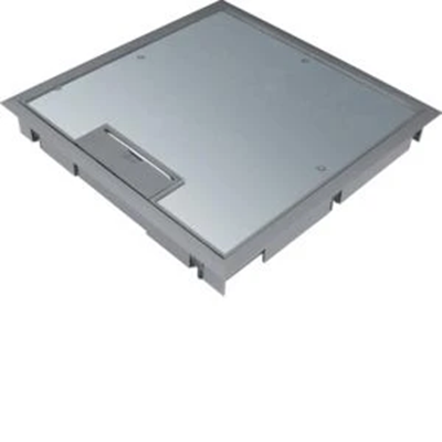 TEHALIT.VE-EE Hinged cover for mounting plate Q08 294X294 5mm gray steel PA