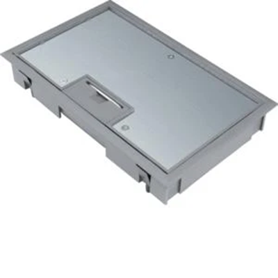 TEHALIT.VE-EE Hinged cover plate assembly E04 147X247 5mm gray steel PA