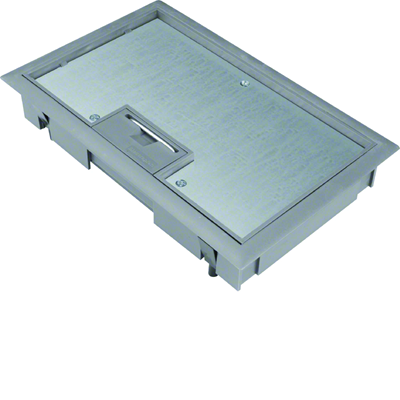 TEHALIT.VE-EE Hinged cover plate assembly E04 147X247 8mm gray steel PA
