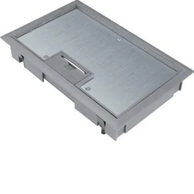 TEHALIT.VE-EE Hinged cover plate assembly E04 147X247 8mm gray steel PA