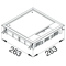 TEHALIT.VE-EE hinged cover VQ12 244x244 lining 12mm gray steel
