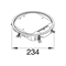 TEHALIT.VE-EE hinged cover VR06 fi215 lining 12mm gray steel