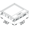TEHALIT.VE-EE hinged lid VEQ12 244x244 lining 12mm stainless steel