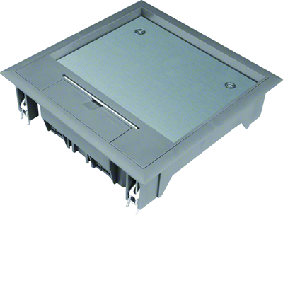 tehalit.VE-EE hinged lid VQ06 200x200 lining 12mm steel gray PA