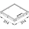 TEHALIT.VE-EE Klappdeckel für Montageplatte Q08 294X294 12mm grauer Stahl PA