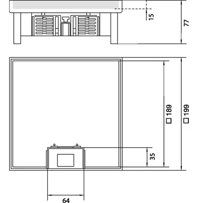 tehalit.VE-EE Klappdeckel IP30 5kN EKQ06 200x200 15mm Edelstahl