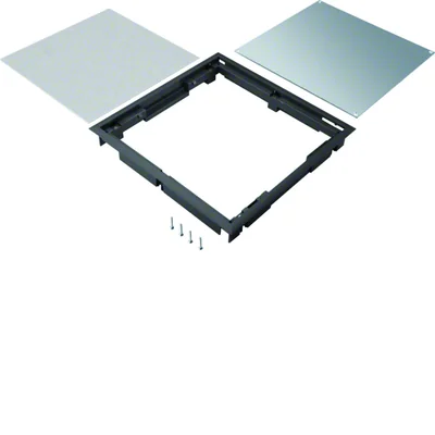 TEHALIT.VE-EE Komplette Abdeckplatte Q08 294X294 12mm schwarz