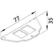 tehalit.VE-EE Placa de montaje 2xRJ Tipo 01 Keystone 19.3x14.8
