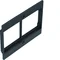 TEHALIT.VE-EE Placa frontal 2x50 para GBZ PA negro