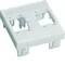 TEHALIT.VE-EE Plastron 45X45mm 2XRJ45 R&M blanc PA
