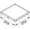 TEHALIT.VE-EE Pokrywa pełna płytki montaż Q08 294X294 12mm stal szara