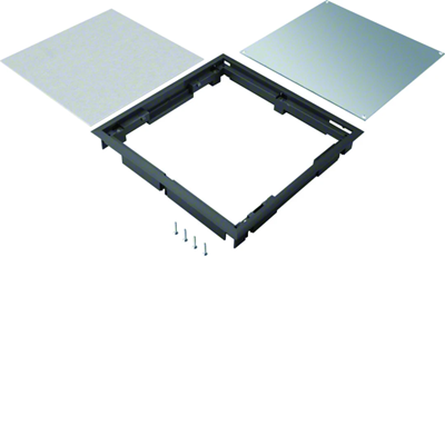 TEHALIT.VE-EE Pokrywa pełna płytki montaż Q08 294X294 5mm czarna