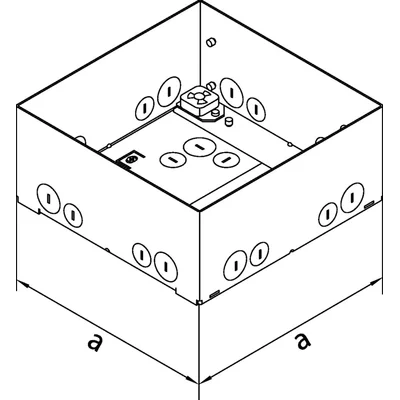 tehalit.VE-EE Set Socle et boîtier de montage VQ06/VEQ06/EKQ06 acier inoxydable