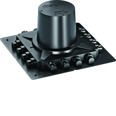 tehalit.VE-EE Sistema di casseratura per pannello di installazione R02 altezza 155mm plastica nera