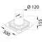 tehalit.VE-EE Sistema di casseratura per pannello di installazione R02 altezza 155mm plastica nera