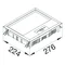 TEHALIT.VE-EE Tapa batiente VEE09 200x253 revestimiento 12mm acero inoxidable