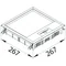 TEHALIT.VE-EE Tapa batiente VEQ12 244x244 revestimiento 12mm acero inoxidable