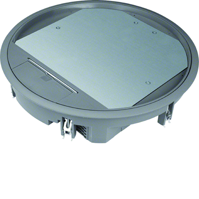 TEHALIT.VE-EE Tapa con bisagras VR12 fi306 revestimiento 12 mm acero gris