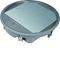 TEHALIT.VE-EE Tapa con bisagras VR12 fi306 revestimiento 12 mm acero gris