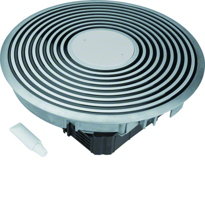 TEHALIT.VE-EE Tube Power Point Rainuré au Sol R12 Élévateur au Sol Aluminium Noir
