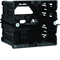 TEHALIT.WA 1-way installation box, mounting in C-profiles, full black