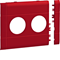 TEHALIT.WA 2-fold ABS halogen-free masking cover 120mm red