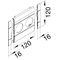TEHALIT.WA 2-fold ABS halogen-free masking cover 120mm red
