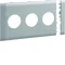 TEHALIT.WA 3-fach ABS-Abdeckung, halogenfrei, 120 mm, hellgrau