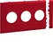 TEHALIT.WA 3-fach ABS-Abdeckung, halogenfrei, 120 mm, rot