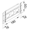 TEHALIT.WA 3-fold ABS halogen-free masking cover 120mm red