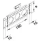 TEHALIT.WA Abdeckblende mit Beschriftungsfeld, 3-fach ABS, halogenfreies Aluminium