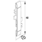 TEHALIT.WA ABS halogen-free cover connector 120mm, painted aluminium