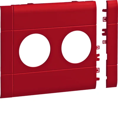TEHALIT.WA Cache de masquage ABS sans halogène 2 volets 120mm rouge