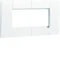 tehalit.WA Cadre de montage double 45x45mm blanc