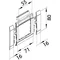 tehalit.WA Cover 80mm 1-fold 55x55mm description field PC-ABS halogen-free gray