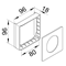 TEHALIT.WA DA200 masking plate for CEE aluminum socket boxes