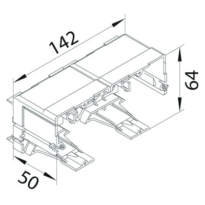 TEHALIT.WA Kit de montage mini-interrupteur polyamide