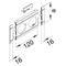 TEHALIT.WA Masking panel with description field, 2-fold ABS, halogen-free, 120mm aluminum