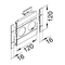 TEHALIT.WA Masking panel with description field, 2-fold ABS, halogen-free, 120mm aluminum