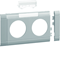TEHALIT.WA Masking panel with description field, 2-fold ABS, halogen-free, light gray