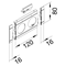TEHALIT.WA Masking panel with description field, 2-fold ABS, halogen-free, light gray