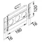TEHALIT.WA Masking panel with description field, 3-fold ABS, halogen-free, 120mm aluminum