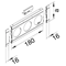 TEHALIT.WA Masking panel with description field, 3-fold ABS halogen-free aluminum