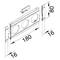 TEHALIT.WA Masking panel with description field, 3-fold ABS halogen-free red