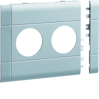 TEHALIT.WA Maskownica 2-krotna ABS bezhalogenowa 120mm aluminium