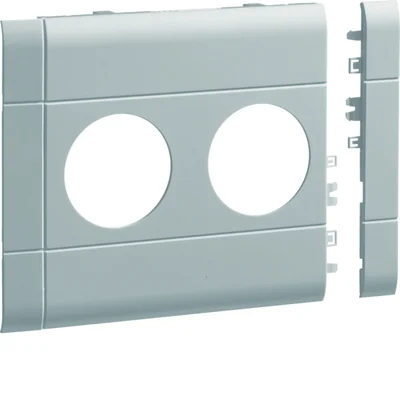 TEHALIT.WA Maskownica 2-krotna ABS bezhalogenowa 120mm jasnoszara