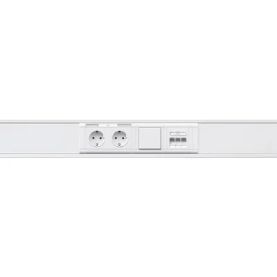 TEHALIT.WA Maskownica z polem opisowym 3-krotna ABS bezhalogenowa 120mm aluminium