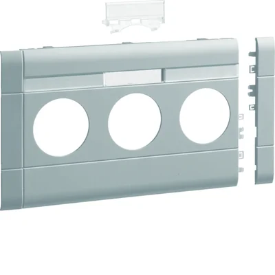 TEHALIT.WA Maskownica z polem opisowym 3-krotna ABS bezhalogenowa 120mm jasnoszara